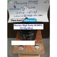 Mercury Hg 99.999% Min silver liquid New rich stock from Top factory
