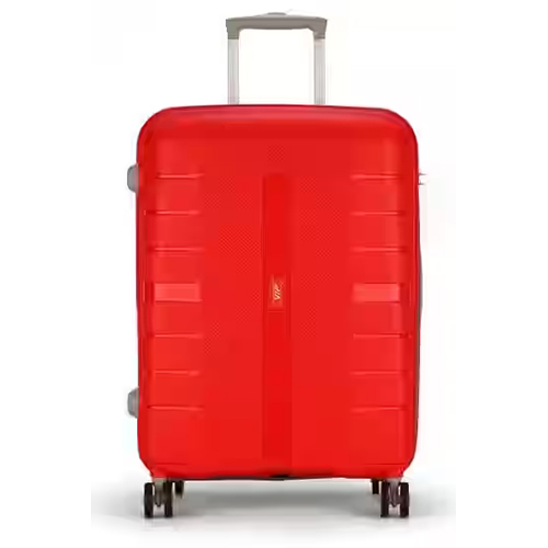VIP Voyager 360 Strolly - 10-30 Kilograms Capacity, Vibrant Red Color, Lock System, Trolley Pull Feature, Smooth 4-Wheel Movement
