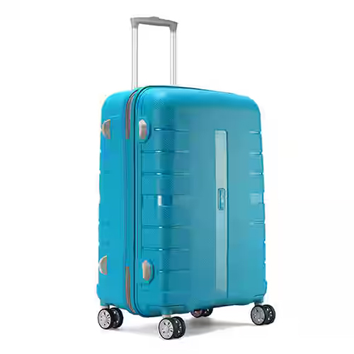 Vip Voyager Teal Blue Cabin Hard Luggage Upright Bag - Design: Modern