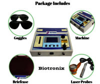 Computerized Laser Therapy Equipment Dual Probe Pointed and Cluster 750mw 2 Year Warranty