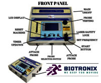 Biotronix Pain Relief Laser Therapy Device Pointed and Cluster Probe Physiotherapy