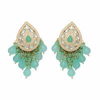 Pearl Dewdrop Tilak Earrings.