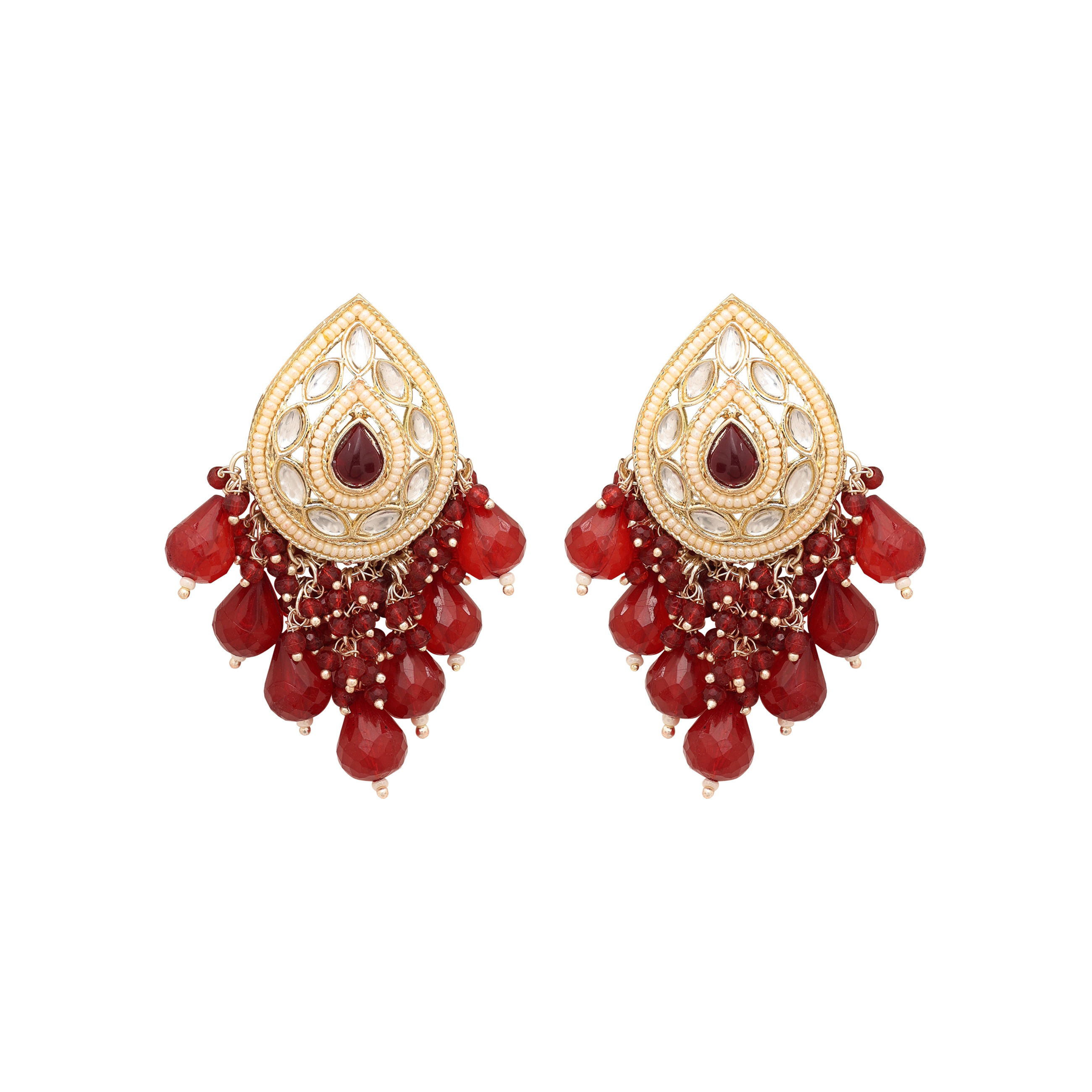 Pearl Dewdrop Tilak Earrings...