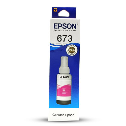 Epson Ink Bottle 673 (Magenta) - Color: Magenta