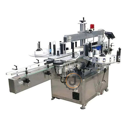 Double Side Vertical Labeling Machine For Oval Bottles