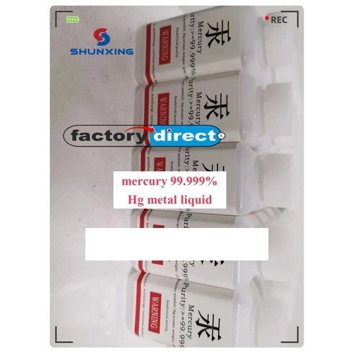 Ready Stock Mercury Hg 99.999% Min silver liquid Metal mercury with Best price