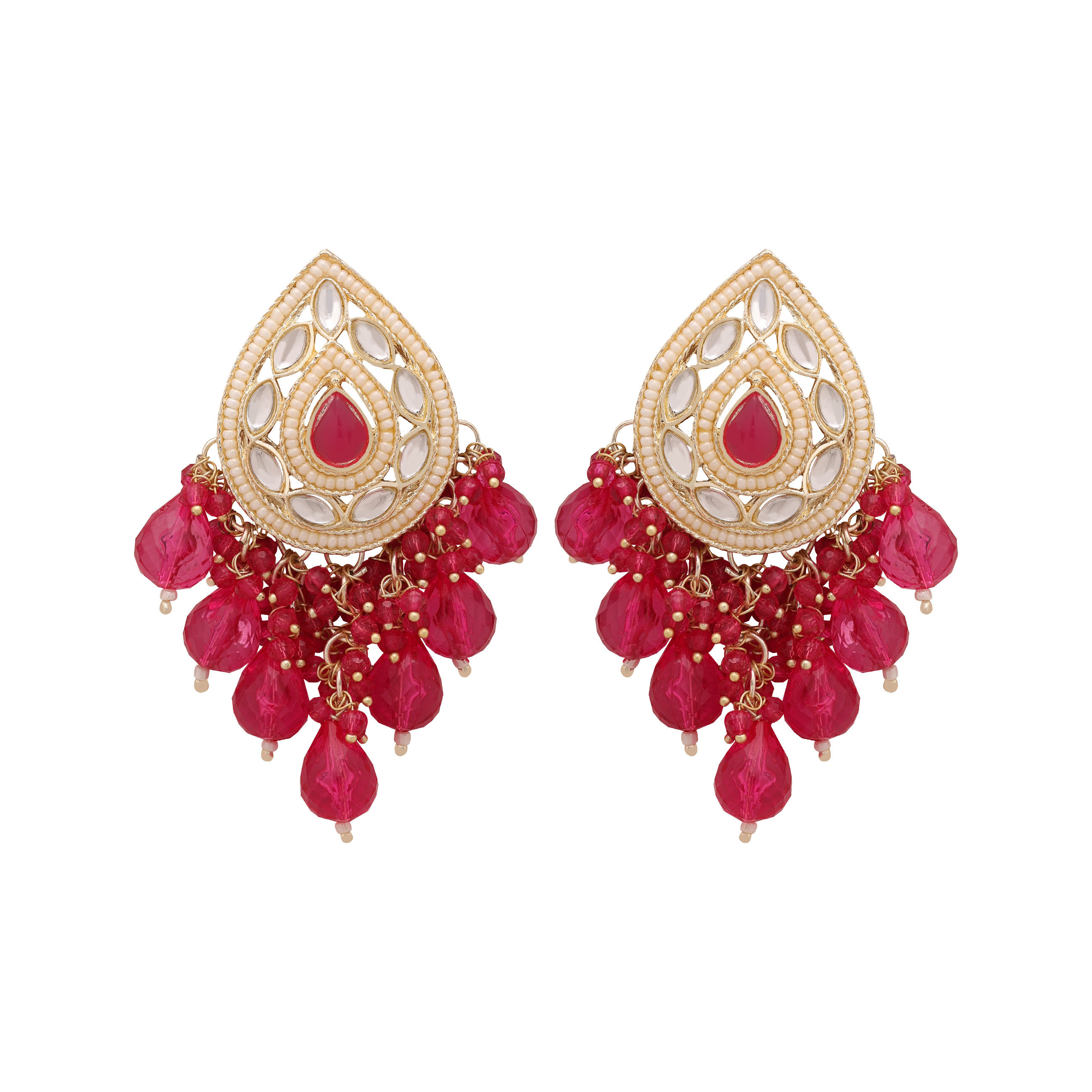 Pearl Dewdrop Tilak Earrings....