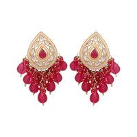 Pearl Dewdrop Tilak Earrings....