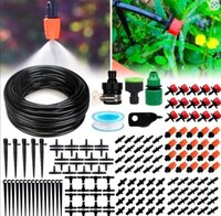 Self Watering Drip Irrigation Kit - Durable Pvc Tubing, 50 Feet Long | Automatic Watering Solution For Effortless Plant Care
