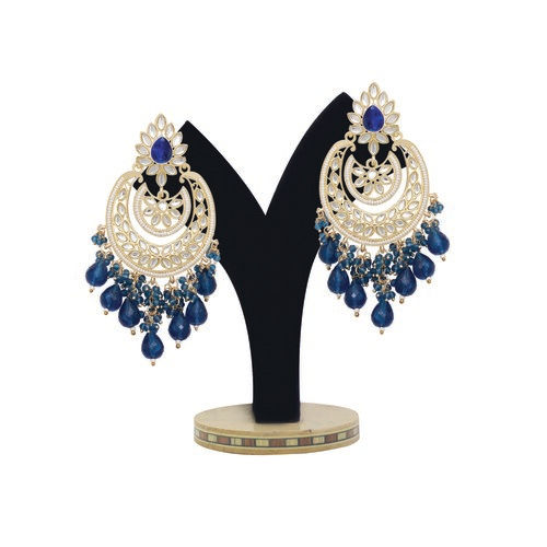 Royal Chandbali Splendor Kundan Earrings