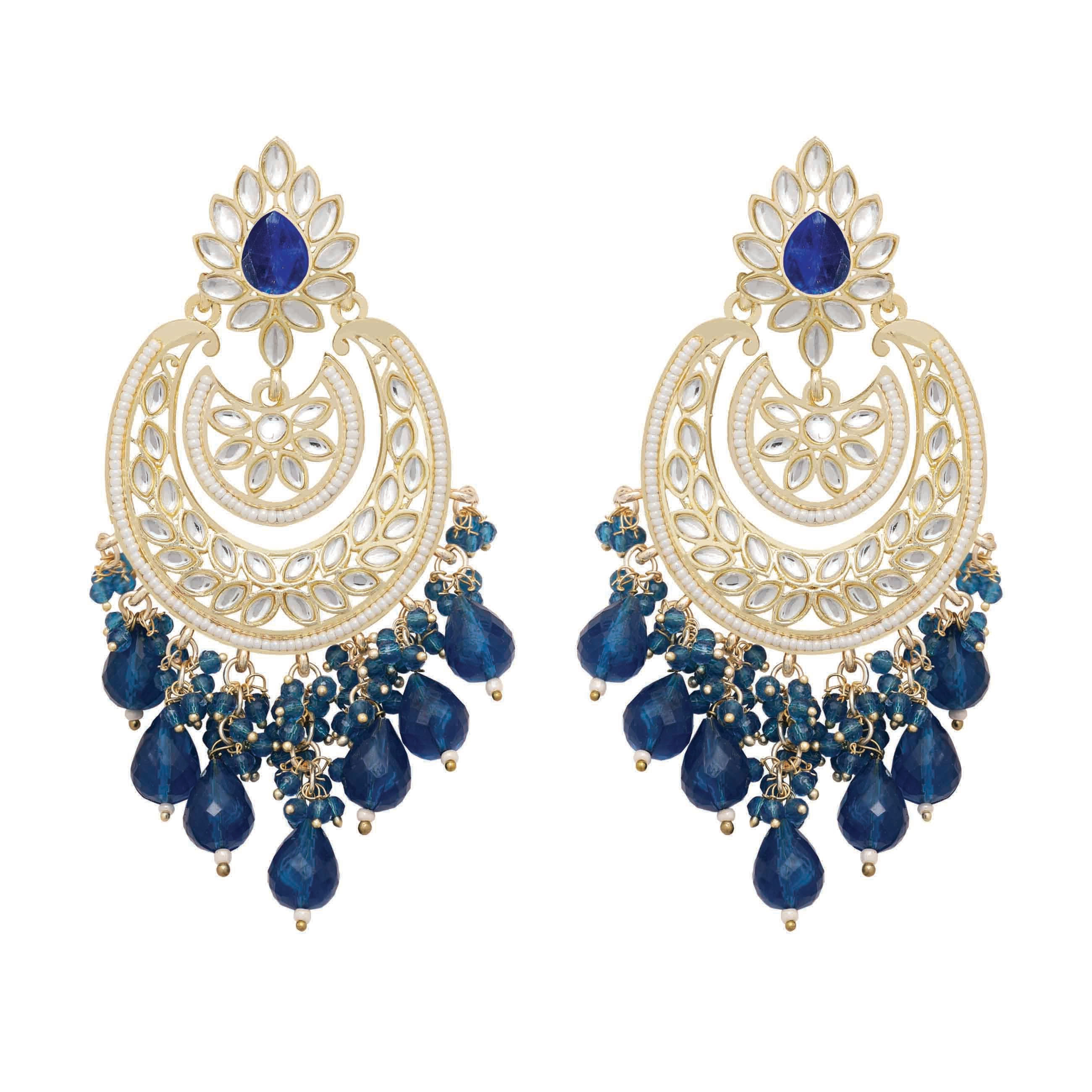 Royal Chandbali Splendor Kundan Earrings