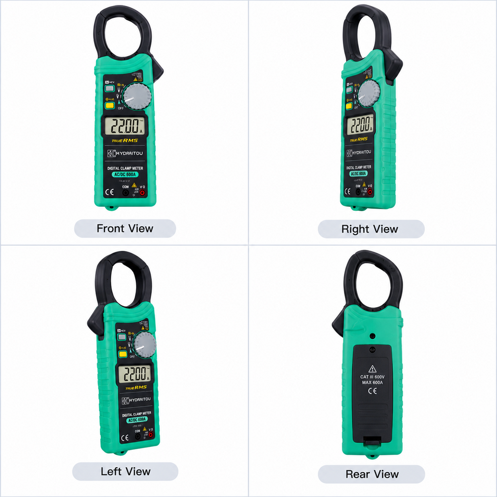 2200R Kyoritsu Ac Digital Clamp Meter - Color: Black