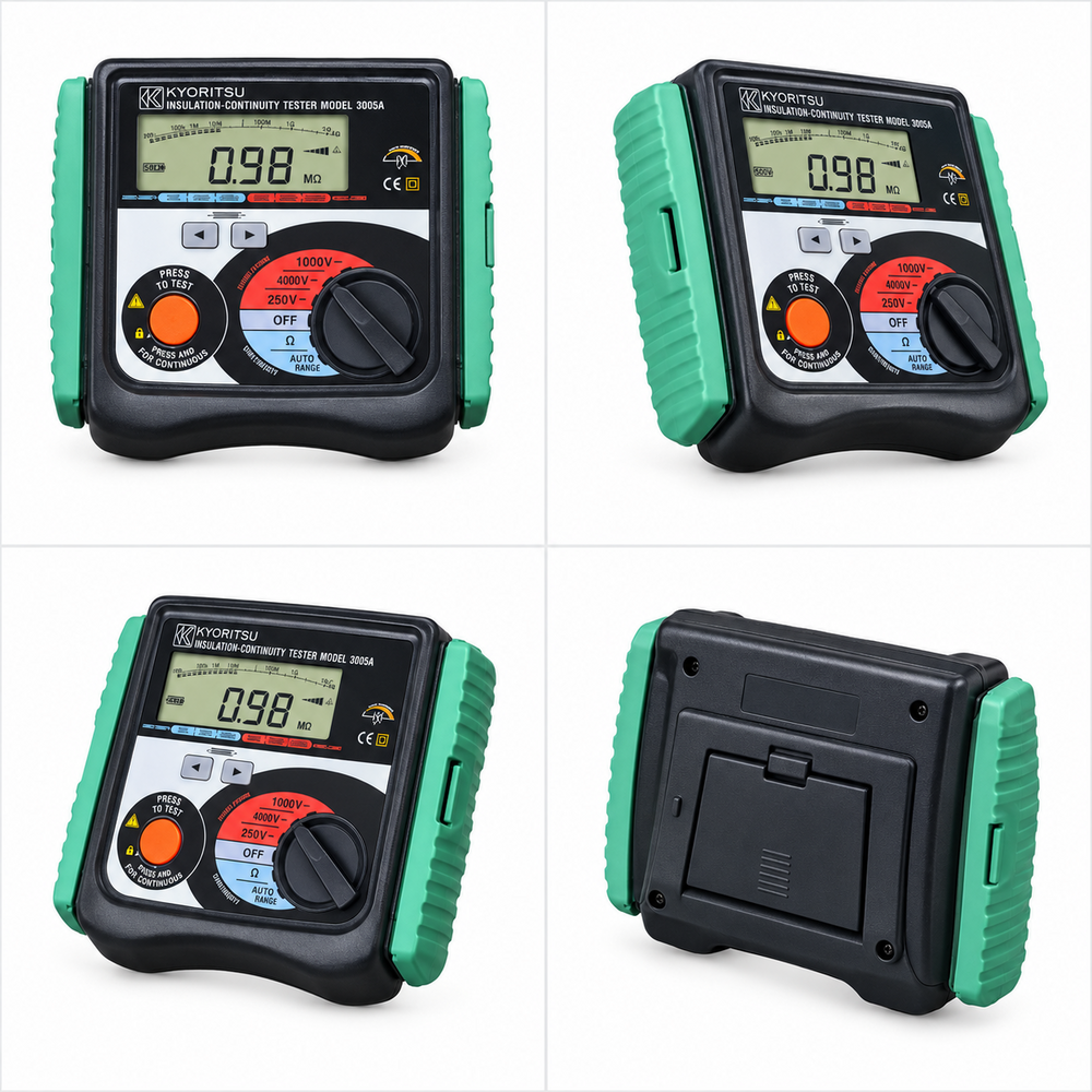 Kew 3007A Digital Kyoritsu Insulation Continuity Tester - Color: Black & Green