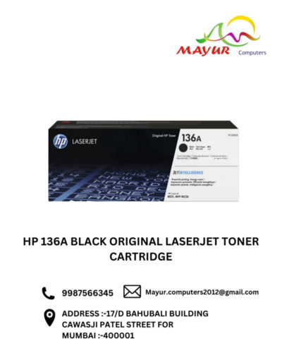 HP 136A Black Original LaserJet Toner Cartridge