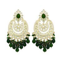 Royal Chandbali Splendor Kundan Earrings....