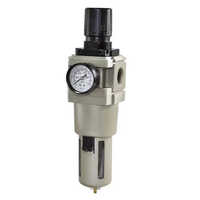 Pneumatic Frl Unit - Aluminium Casting, 1/4 To 1 Inch Sizes, Grey Color - Filter, Regulate, Lubricate Compressed Air