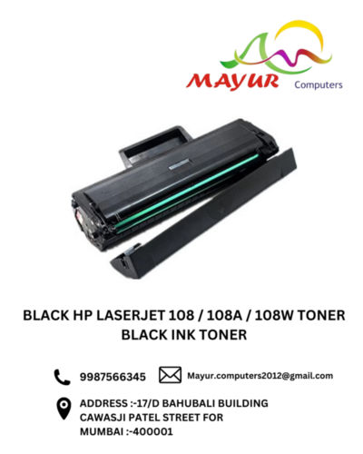 Black HP LASERJET 108 / 108A / 108W TONER Black Ink Toner