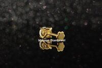 Yellow Gold Lab Grown Solitaire Nose pin