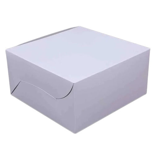 White Cake Box - Finishing: Matte Lamination