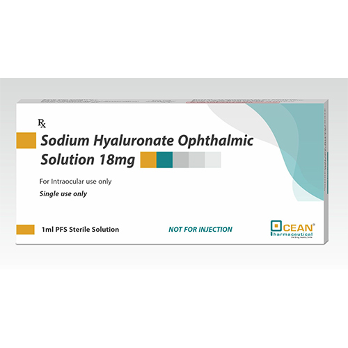 Sodium hyaluronate Opthalmic Solution 18mg PFS