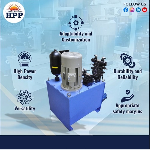 Hydraulic Power Pack Tank - 60L, 2HP Motor, 60LPM Pump | Compact Design, High Performance, Durable with Standard Accessories