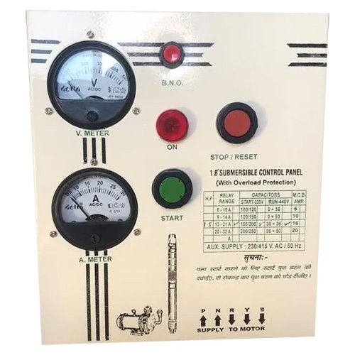 Single Phase Openwell Pump Control Panel - Cover Material: Iron