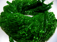 Peridot Hydro Quartz Cube Shape 5mm Plain Beads Per Strand 10 inches long