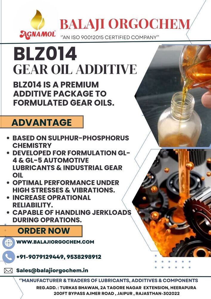 Gear Oil Additive - Application: Automotive