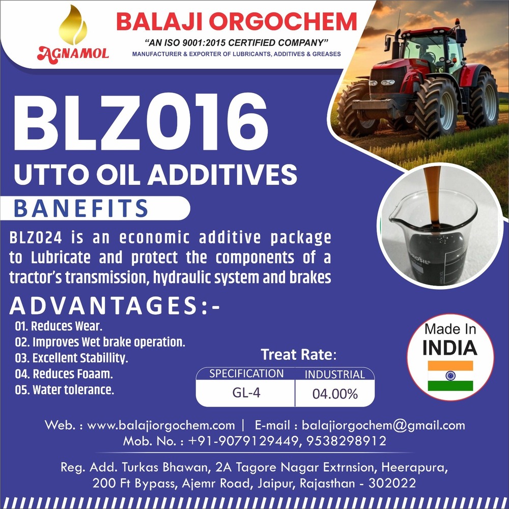 Utto Engine Oil Additive - Application: Automotive