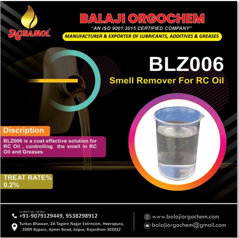 Smell Remover For Rc Oil - Chemical Composition: Solvent