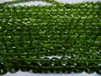 Natural Peridot Drops Shape Faceted 4x6mm to 5x7mm Beads Strands 9''Long