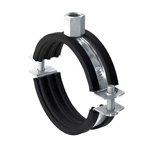 Fman Rubber Double Clamp - Color: Silver