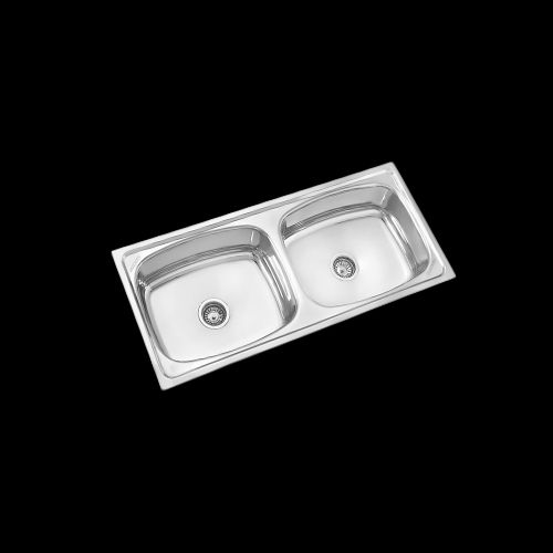 Sapphire Double Bowl Kitchen Sink - Material: Stainless Steel