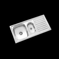 Saffron Stainless Steel Kitchen Sink - Shape: Rectangular