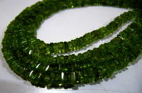 Natural Peridot Beautiful Heishi Cut 3-4mm Beads Strand 14-15 inches Long