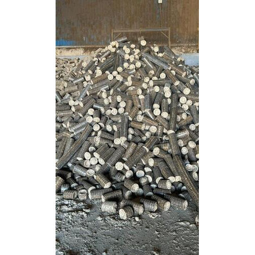 Hard Brown Round Shape Biomass Briquette - Ash Content (%): Nil