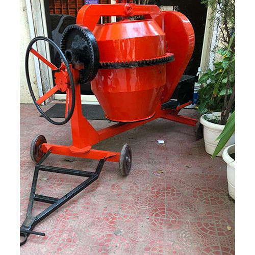 Half Bag Electric Concrete Mixer - Color: Red