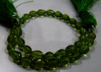 Natural Peridot Teardrop shape Faceted 4x6mm to 5x7mm Beads Strand 9''long