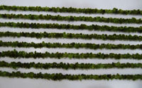 Natural Peridot Irregular Uncut Nugget 3-4mm Beads Strand 34 Inches Long