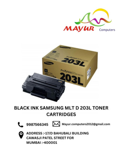 Black Ink Samsung MLT D 203L Toner Cartridges