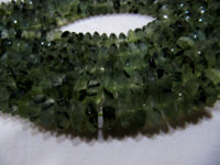 Natural Prehnite German Cut Rondelle Faceted 10mm Beads 8 inches long