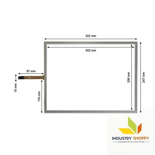 15â³ Resistive Touch Screen 4 wire