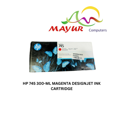 Hp 745 300-Ml Magenta Designjet Ink Cartridge - F9K01A - Features: Ecoa Friendly