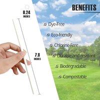 Plain Paper Straw (Single Straw Packing)