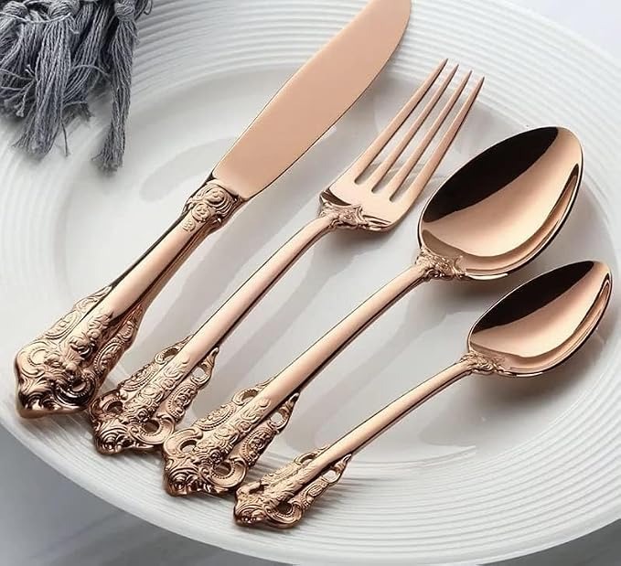 Pink Kitty Stainless Steel Spoon And Fork Cutlery Set For Kids - Stainless Steel, Different Sizes Available, Multiple Colors, Polished Finish | Modern, Attractive Design for All Ages