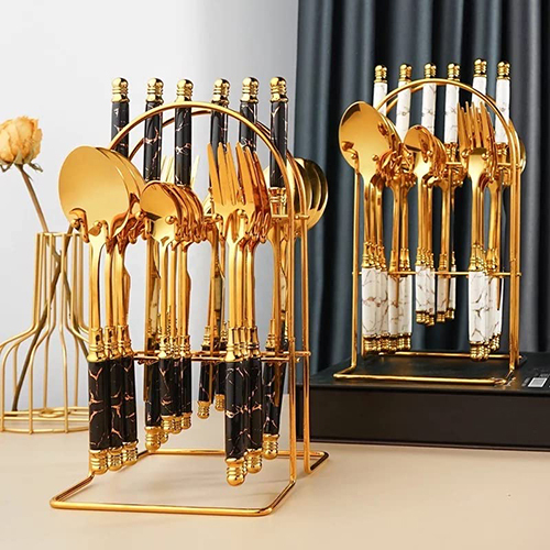 Spoon Royal Fork And Knife Set 24Pcs - Color: Different Available