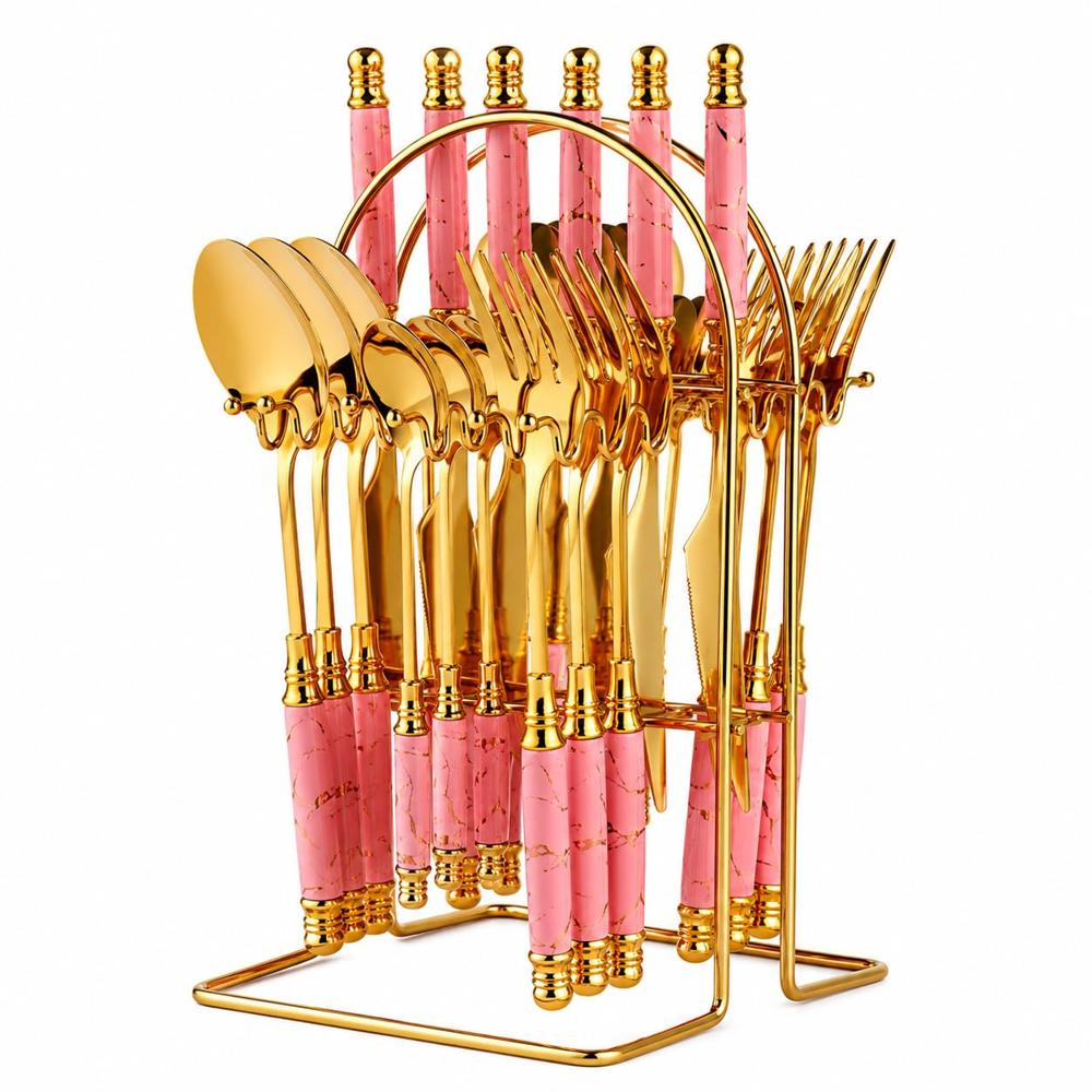 Spoon Royal Fork And Knife Set 24Pcs - Color: Different Available