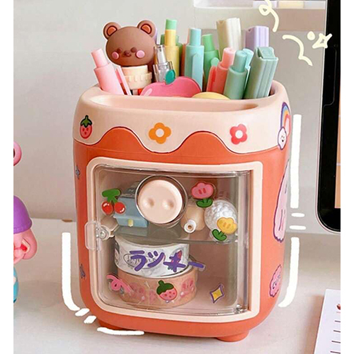 Pen Pencil Holder With Drawer For Kids