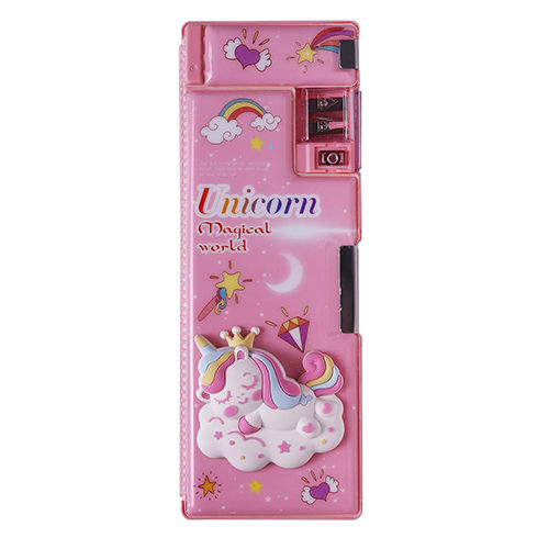 3D Unicorn Pencil Case With Sharpener - Feature: High Quality