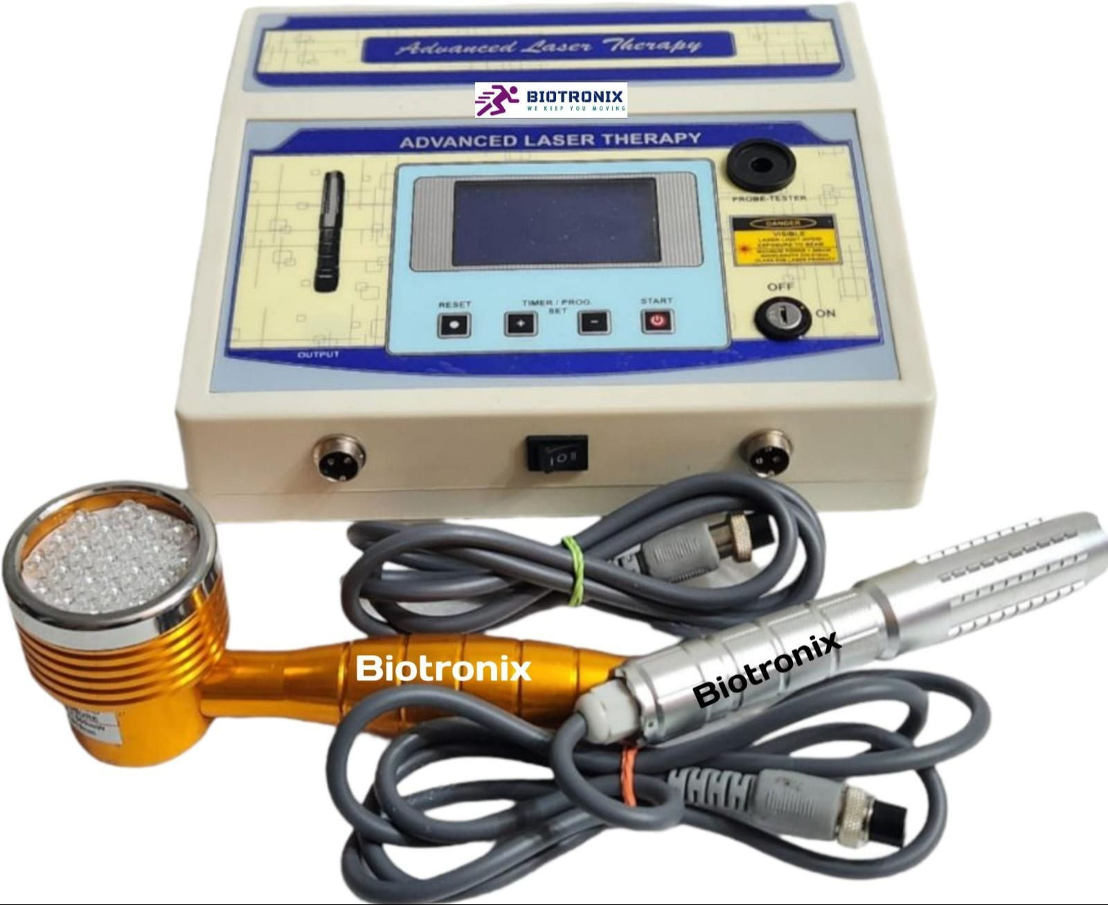 LCD display physiotherapy laser device Dual probe laser pain relief device